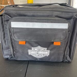 Harley Davidson, black cooler picnic bag